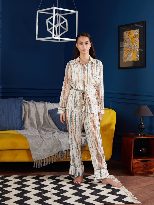 Multi-Color Wavy Affair Co-ord Set