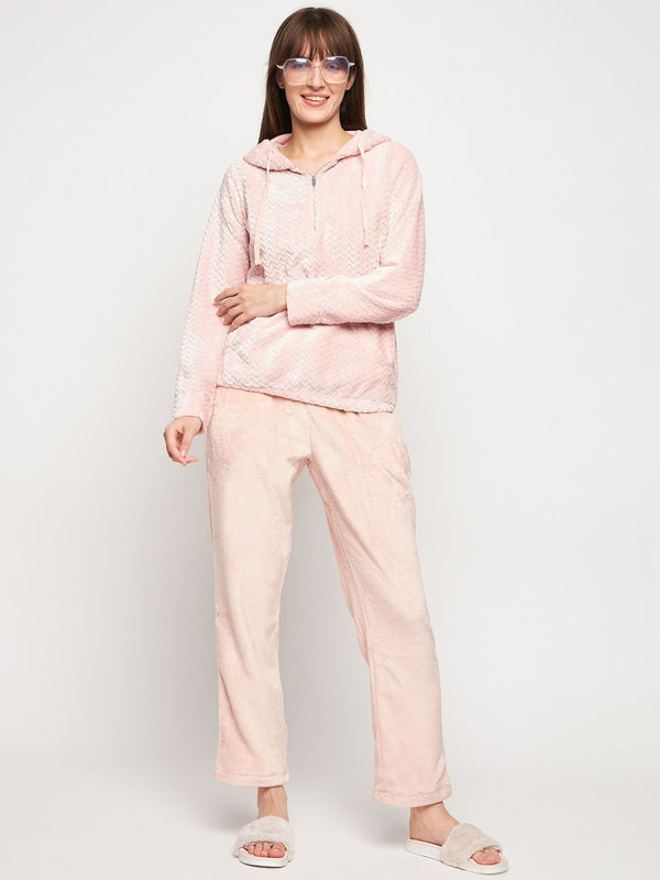 Secret Women Peach Night Suit (Set of 2)