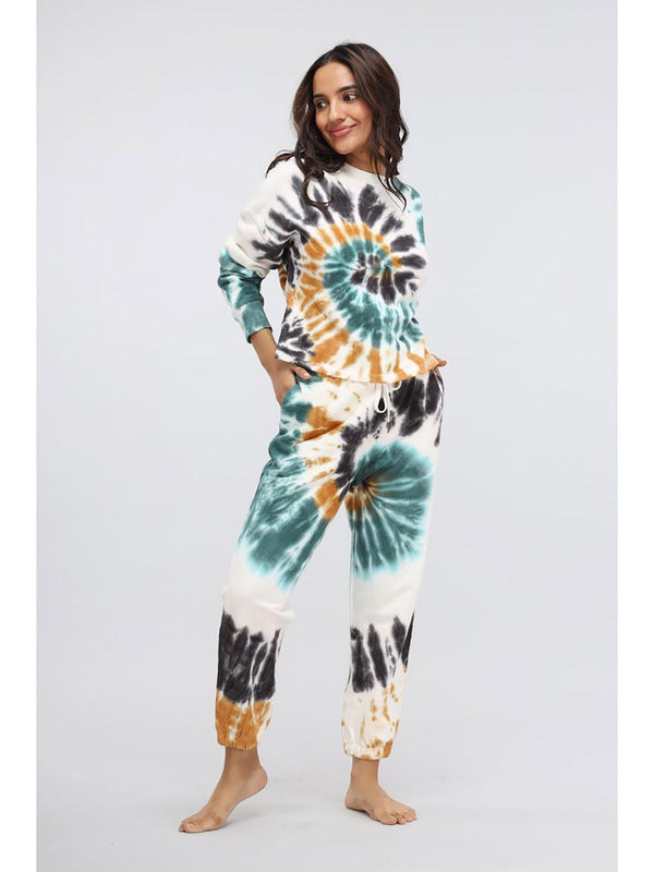 Tie Dye Terry Jogger - Multi-color (Set of 2)