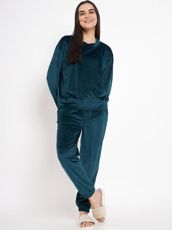 Self Design Pullover With Jogger Night suit