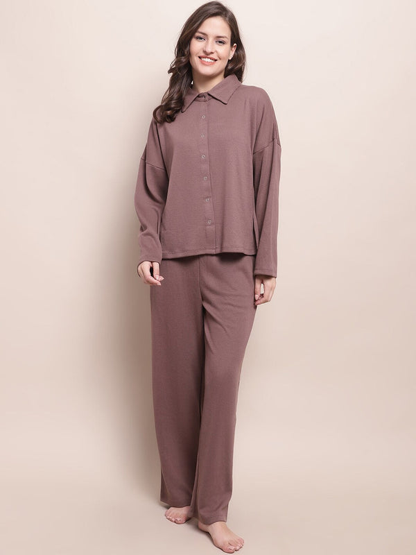 Shirt And Pyjama Night Suit